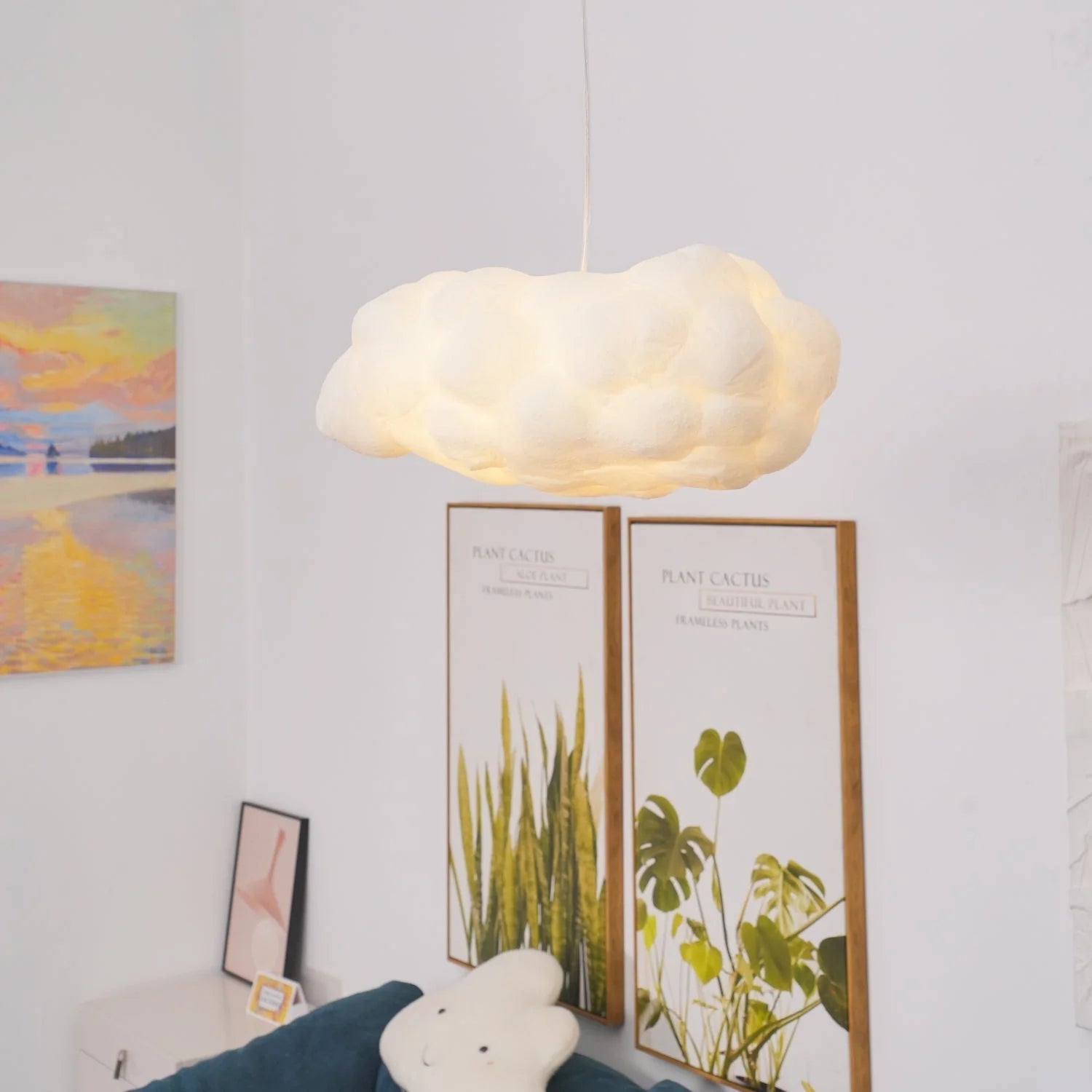 Lampada da soffitto moderna a forma di nuvola creativa