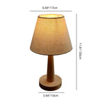 Lampada da Tavolo Moderna Minimalista in Legno Cotone Lino Carta Petalo PVC con 1 Luce per Soggiorno