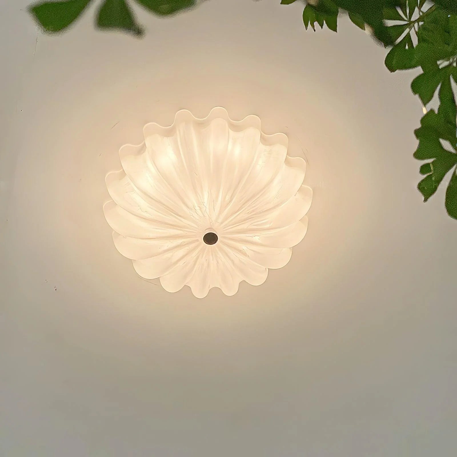 Moderna Lampada da Soffitto in Vetro a Forma di Fiore