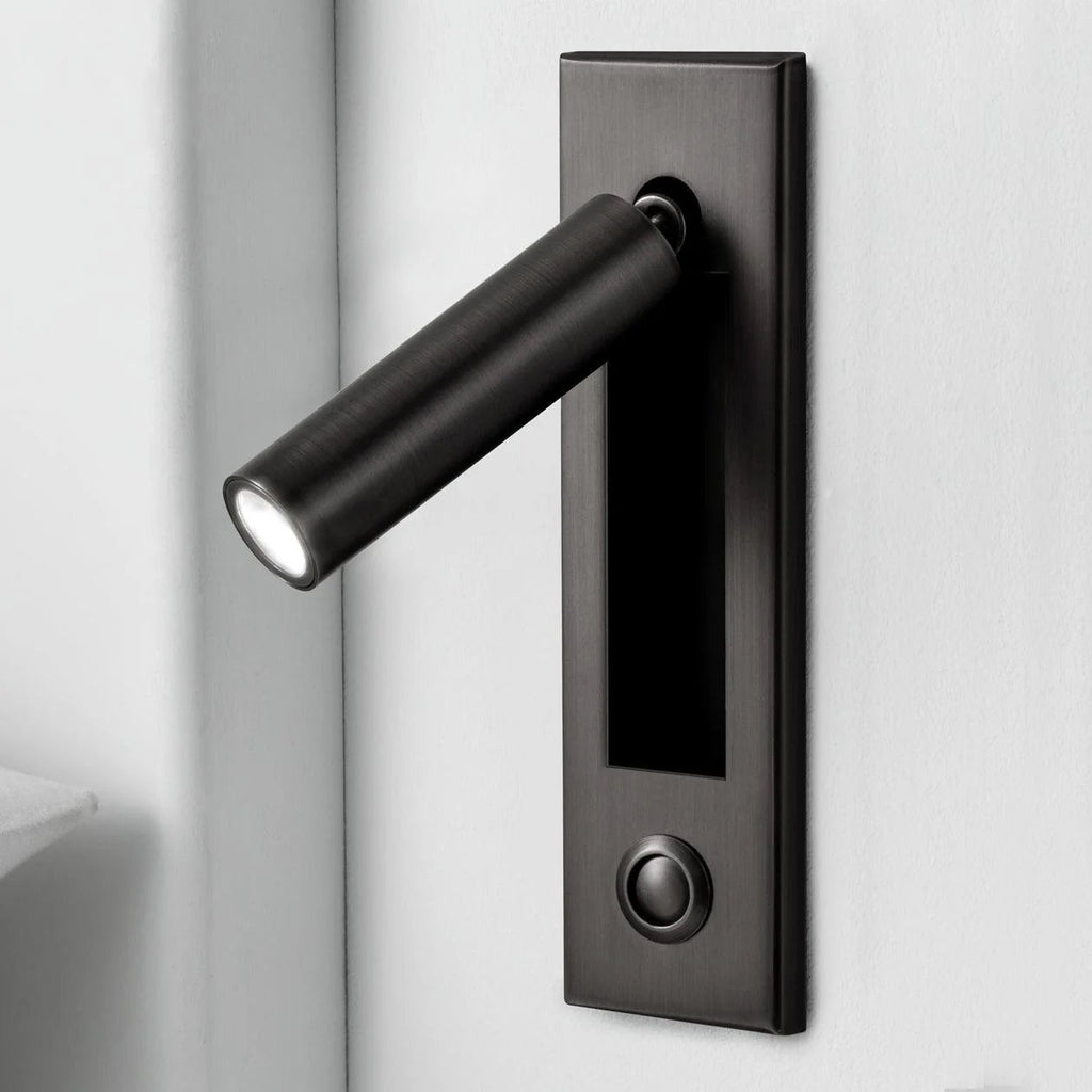 Moderna Luce da Comodino in Alluminio Girevole