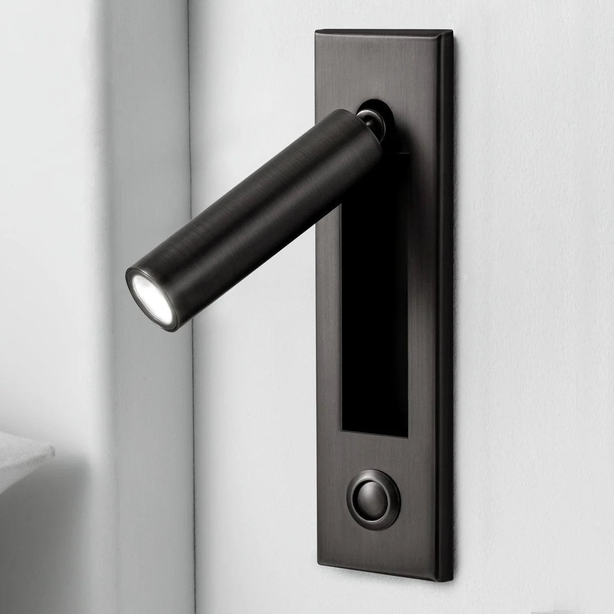Moderna Luce da Comodino in Alluminio Girevole