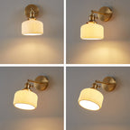 Lampada da parete a 1 luce in ceramica a strisce minimalista moderna