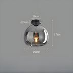 LustroCeil Light - Lampada da soffitto in vetro minimalista