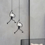 Arisha LED Ferro Speciale Design Uomo Lampada a Sospensione