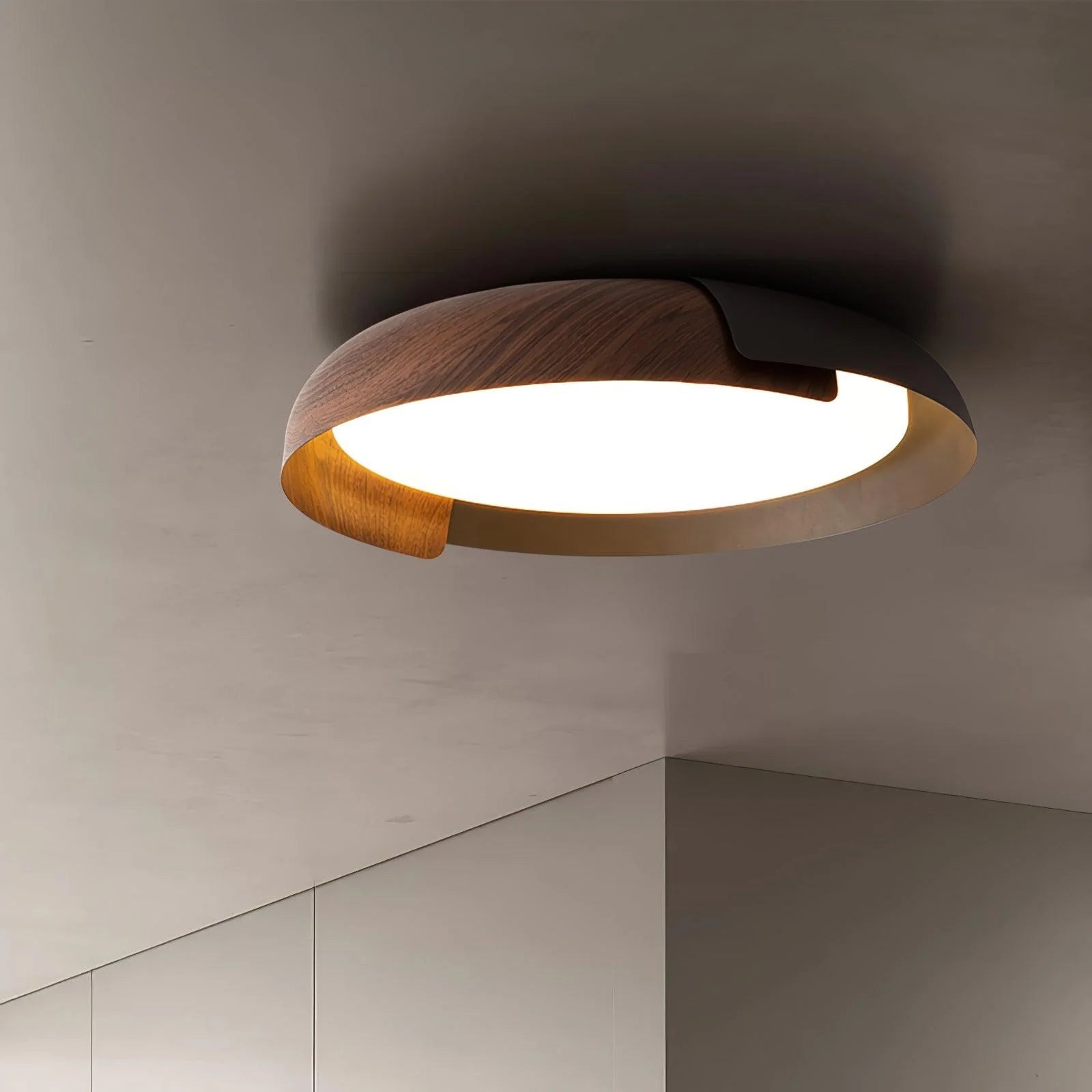 Lampada da soffitto rotonda classica in acrilico