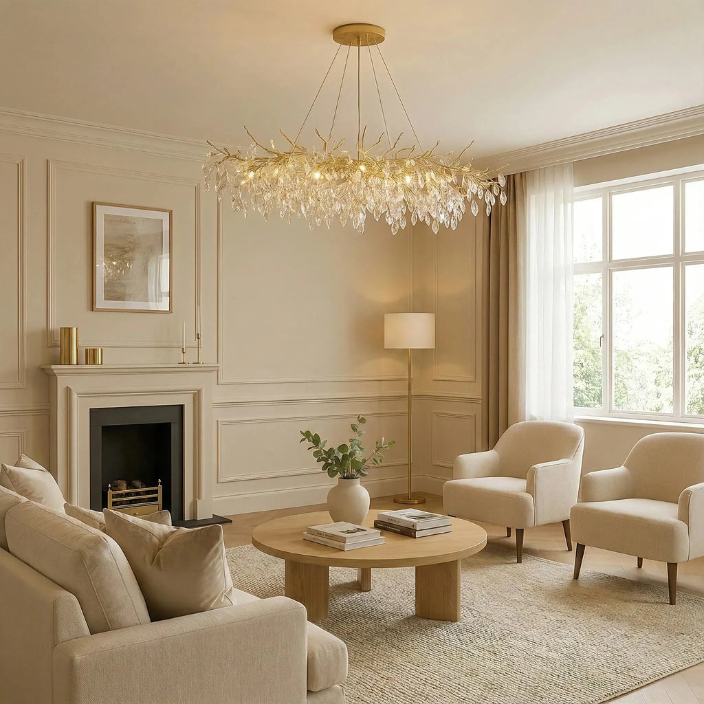 Lampadario Moderno di Lusso in Cristallo