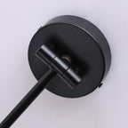 Applique da parete in ferro con braccio a sospensione a cono nordico contemporaneo in legno 1 luce per camera da letto