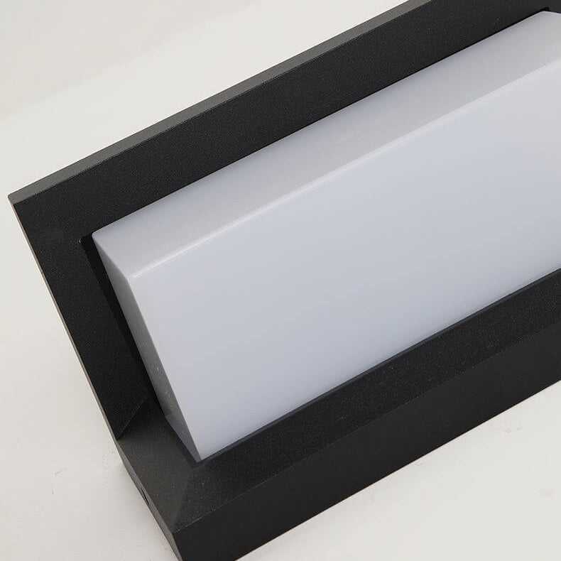 Lampada da Parete Moderna Rettangolare LED con Sensore da Esterno Impermeabile