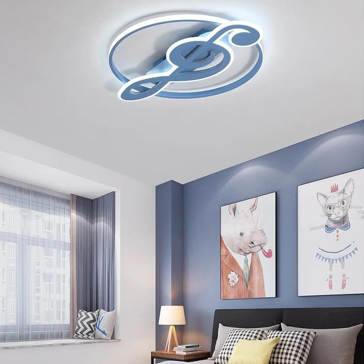 Design della Luce da Soffitto a LED con Note Musicali Creative Nordic