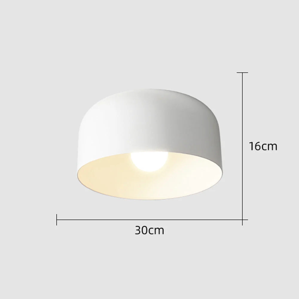 Lampada da soffitto rotonda classica in ferro