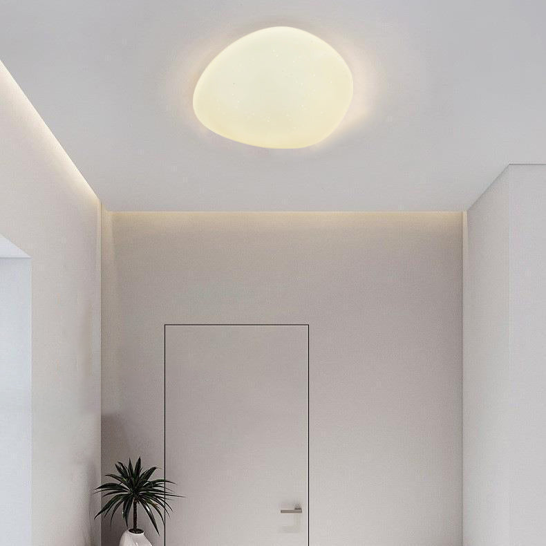 Moderna Luce da Soffitto LED con Effetto Pietra a Ciottoli