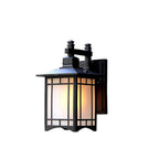 Lampada da parete a 1 luce a forma di padiglione cinese in alluminio solare impermeabile moderna