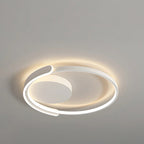 Lampada da soffitto LED rotonda elegante in ferro