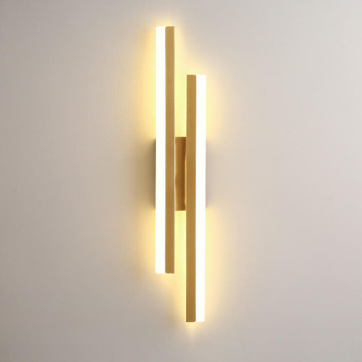 Lampada da parete LED in ferro acrilico con linee minimaliste moderne