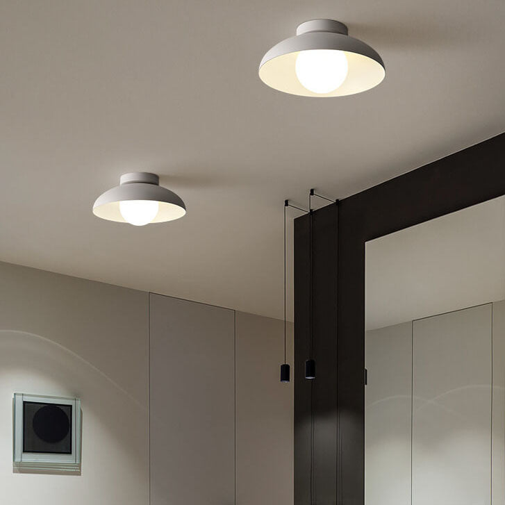 Moderna luce semi-incassata in ferro e vetro Wabi-sabi nordico a 1 luce per soggiorno