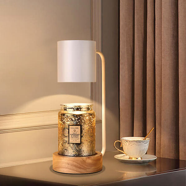 Lampada da Tavolo in Legno Minimalista Giapponese con Dimerizzazione e Timer a 1 Luce