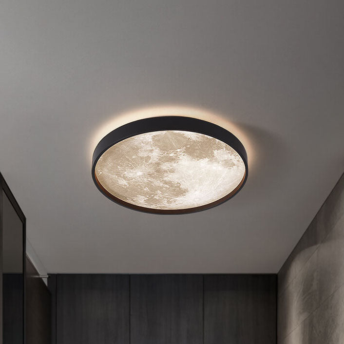 Moderna Lampada da Soffitto LED a Incasso Rotonda in Ferro Acrilico Minimalista per Soggiorno