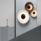 Lampada da Parete in Ferro a Disco Moderno