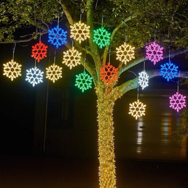 Luce a Led Impermeabile a Fiocco di Neve per Natale