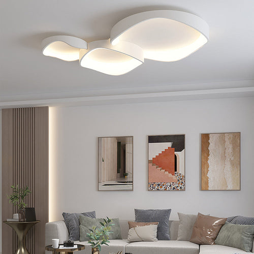 Arisha Moderna LED Irregolare Plafoniera Bianca Onda