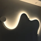 Lampada da Parete Curva LED Moderna in Alluminio a Forma di Serpente con 1 Luce
