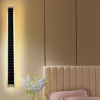 Lampada da Parete LED Solare Rettangolare Impermeabile in Alluminio e Acrilico Minimalista Moderna per Esterni