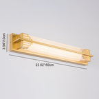 Lampada da Parete LED in Vetro Impermeabile in Acciaio Inossidabile Rettangolare Cinese Tradizionale per Esterni
