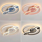 Design della Luce da Soffitto a LED con Note Musicali Creative Nordic