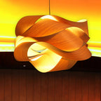 Lampada a Sospensione in Legno Irregolare Retro