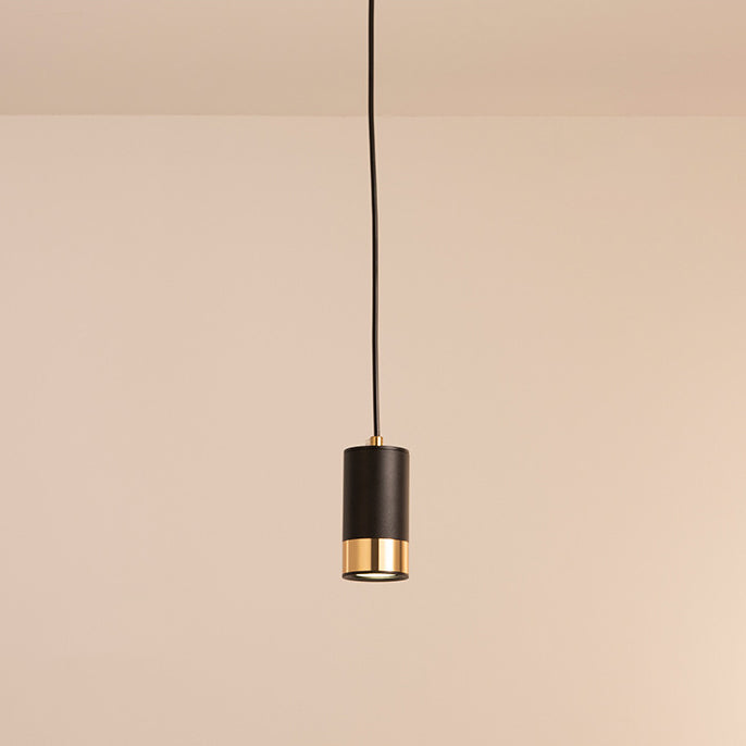 Lampada a sospensione mini in ferro con colonna minimalista moderna a 1 luce per soggiorno