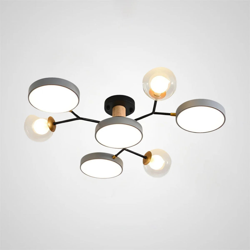 Lampada da Soffitto Moderna a Più Lampadine per Soggiorno