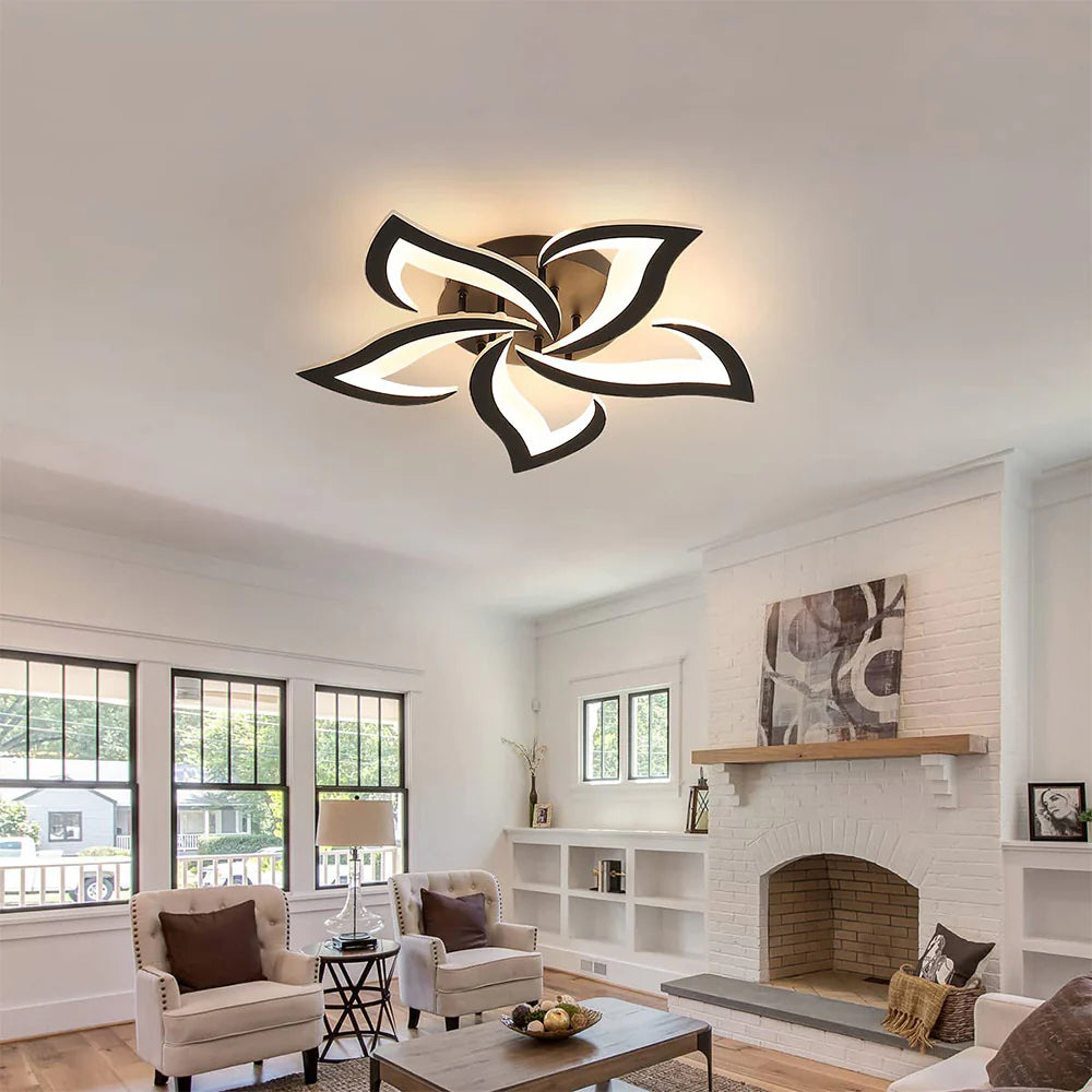 Moderna Lampada da Soffitto a Forma di Fiore Creativa