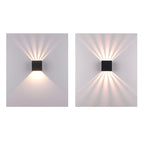 Lampada da Parete LED Moderna Quadrata in Alluminio Impermeabile da Esterno