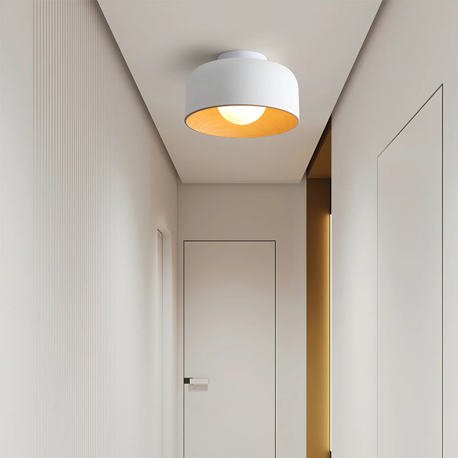 Lampada da soffitto in ferro a cupola semplice