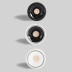 Faretto rotondo in alluminio minimalista moderno, regolabile, a LED, montato a soffitto per soggiorno