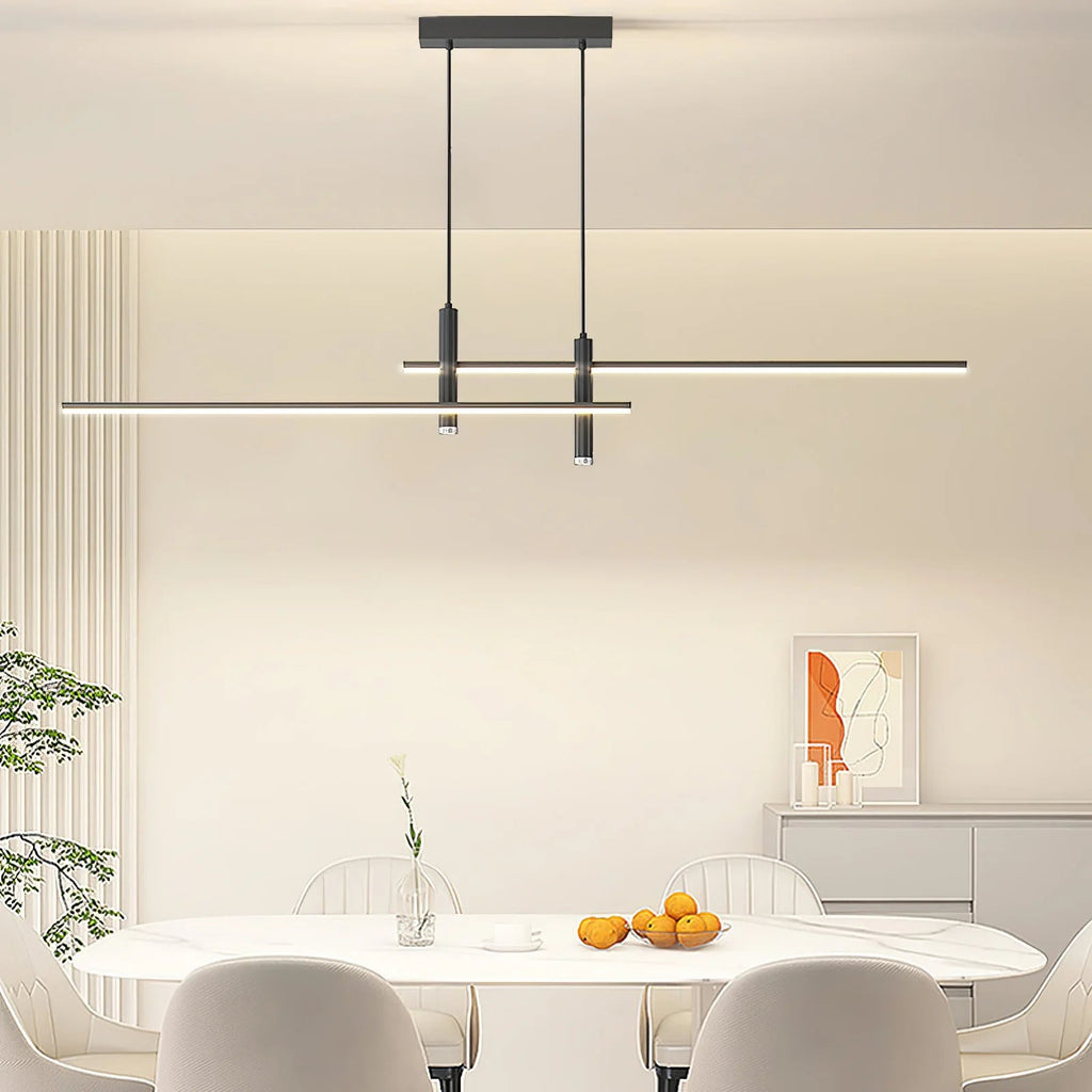 Moderna Lampada a Sospensione Orizzontale in Silicone