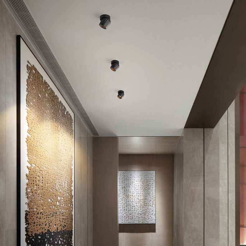 Faretto LED Angolare Regolabile in Alluminio Minimalista Moderno da Soffitto Semi-Incastro