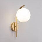 Applique da Parete Lampada a Globo di Vetro Nordic Arc 1 Luce