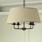 Lampadario Vintage Classico in Ferro Europeo a 4 Luci