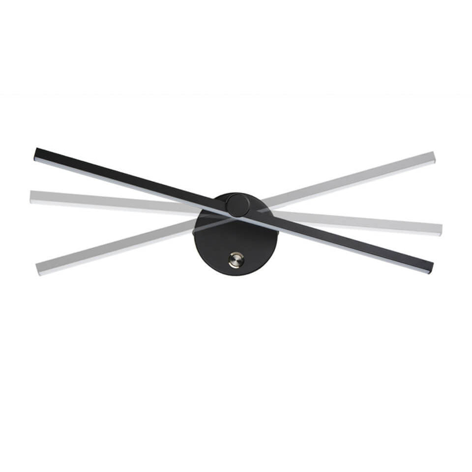 Lampada da parete a LED con specchio in alluminio lungo, stile minimalista nordico