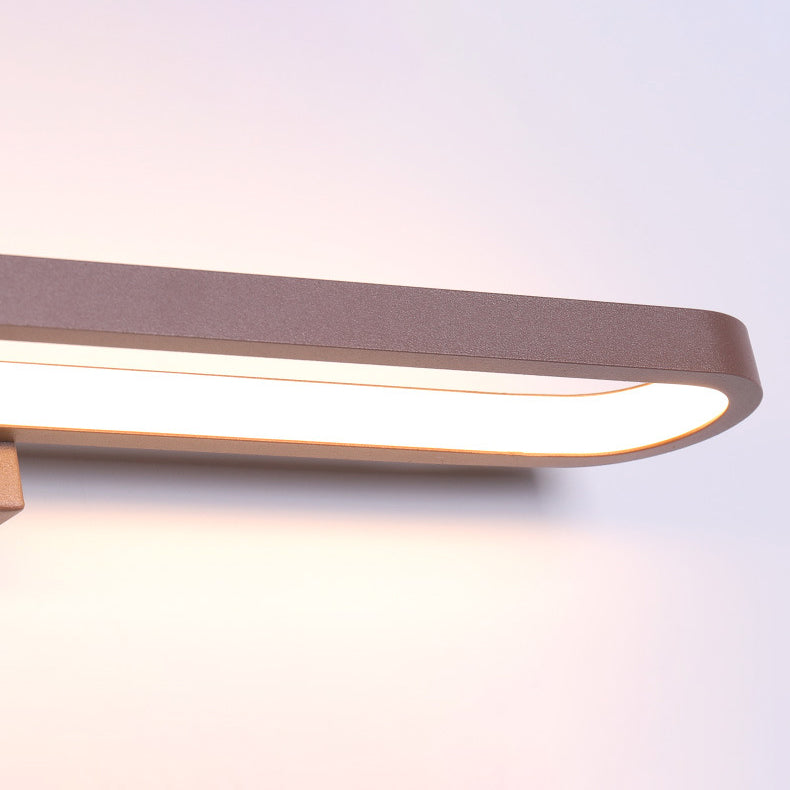 Lampada da parete moderna minimalista circolare in alluminio LED per specchio da bagno