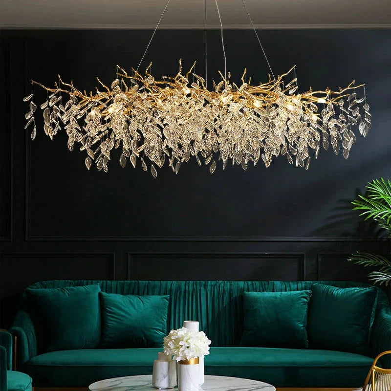 Lampadario Moderno di Lusso in Cristallo