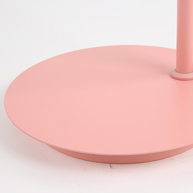 Lampada da Terra Metallica Rotonda Macaron Nordica Contemporanea con 1 Luce per Soggiorno