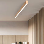 Moderna Lampada da Soffitto LED a Incasso in Alluminio con Venature di Legno