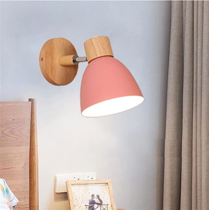 Lampada da Parete Sospesa Scandinava in Legno
