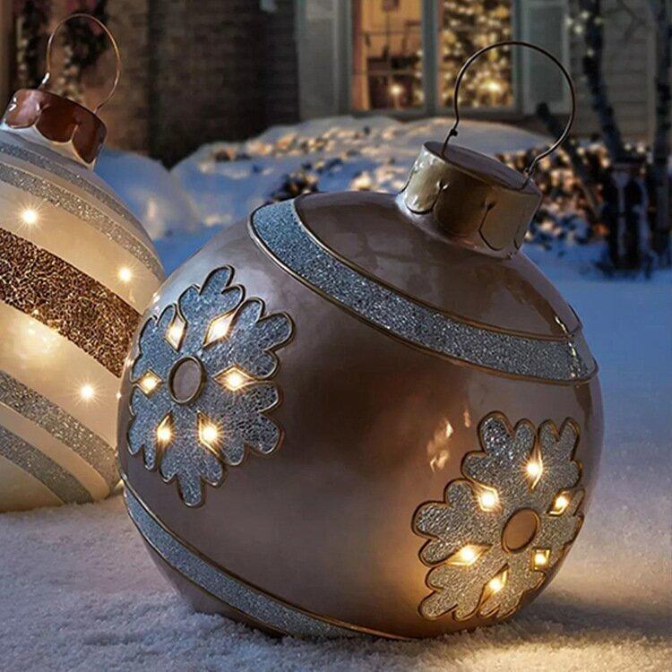 FestiGlow - pallone di Natale gonfiabile resistente alle intemperie per feste all'aperto