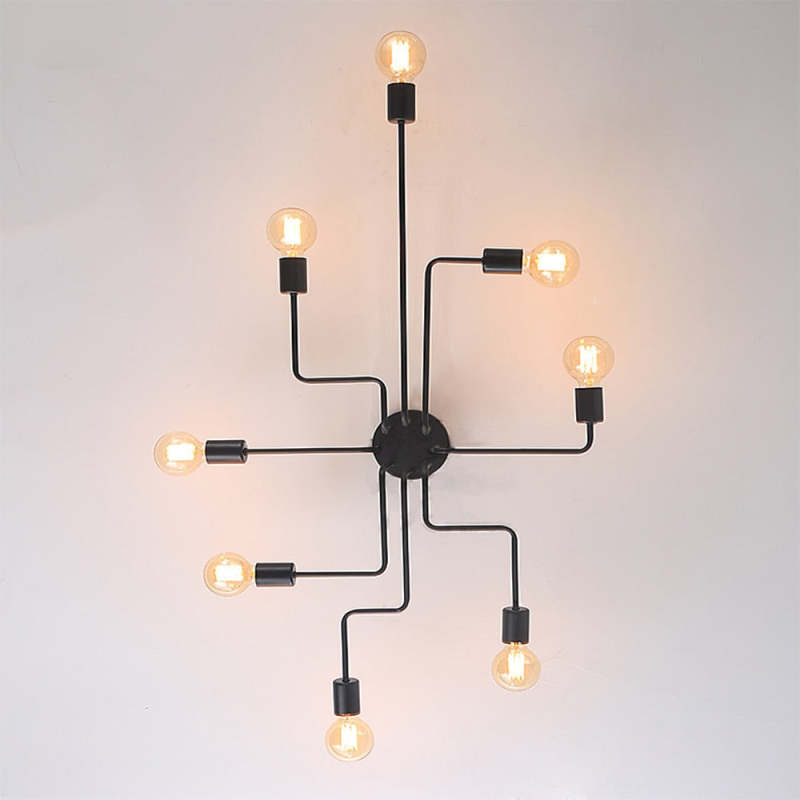 Lampada da Soffitto Nera Industriale Minimalista Moderna Vintage Arisha