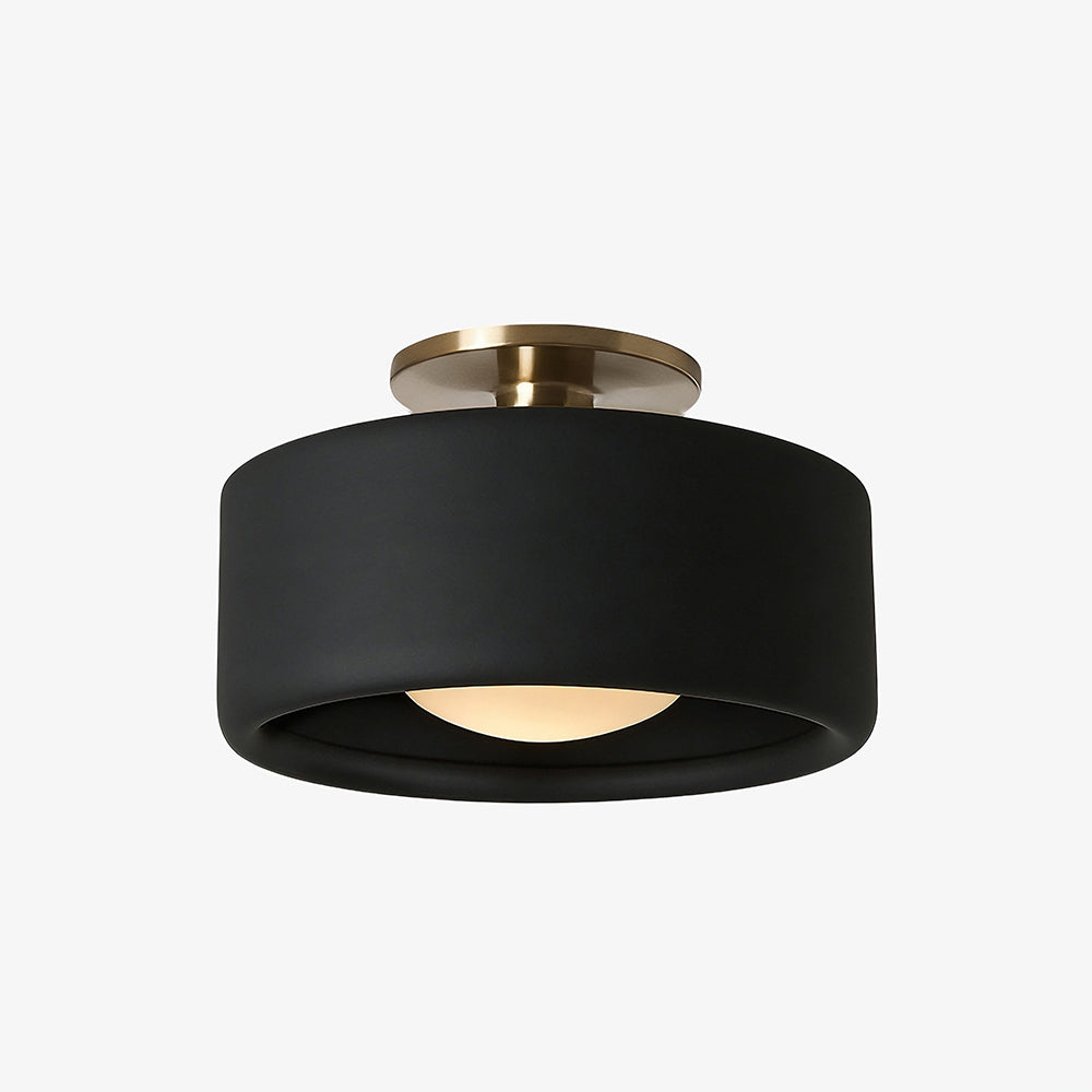 Lampada da soffitto a tamburo in porcellana