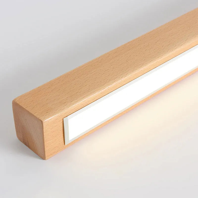Arisha Linear Slim Ceiling Light, Legno