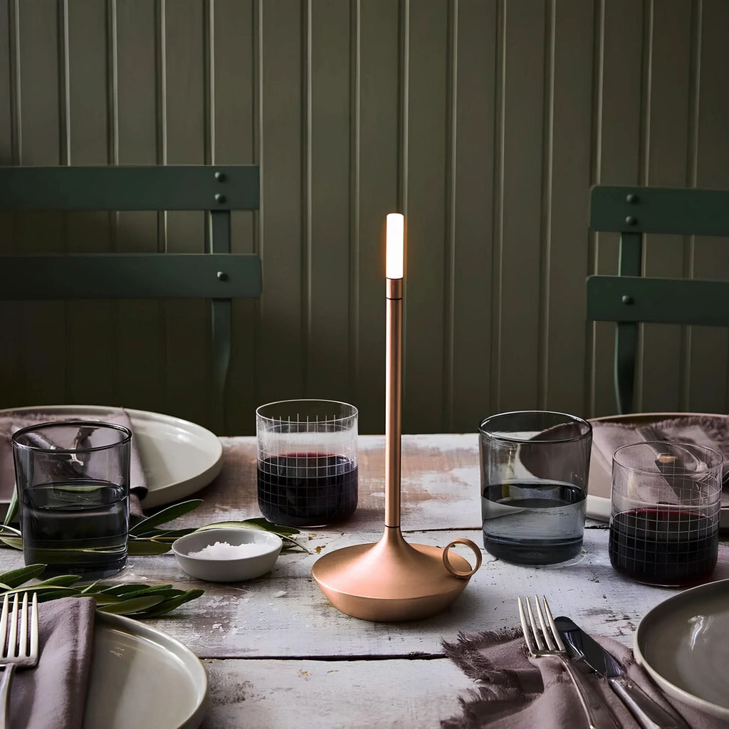 Glarefusion Nordic Modern Creative Candlestick Table Lamp